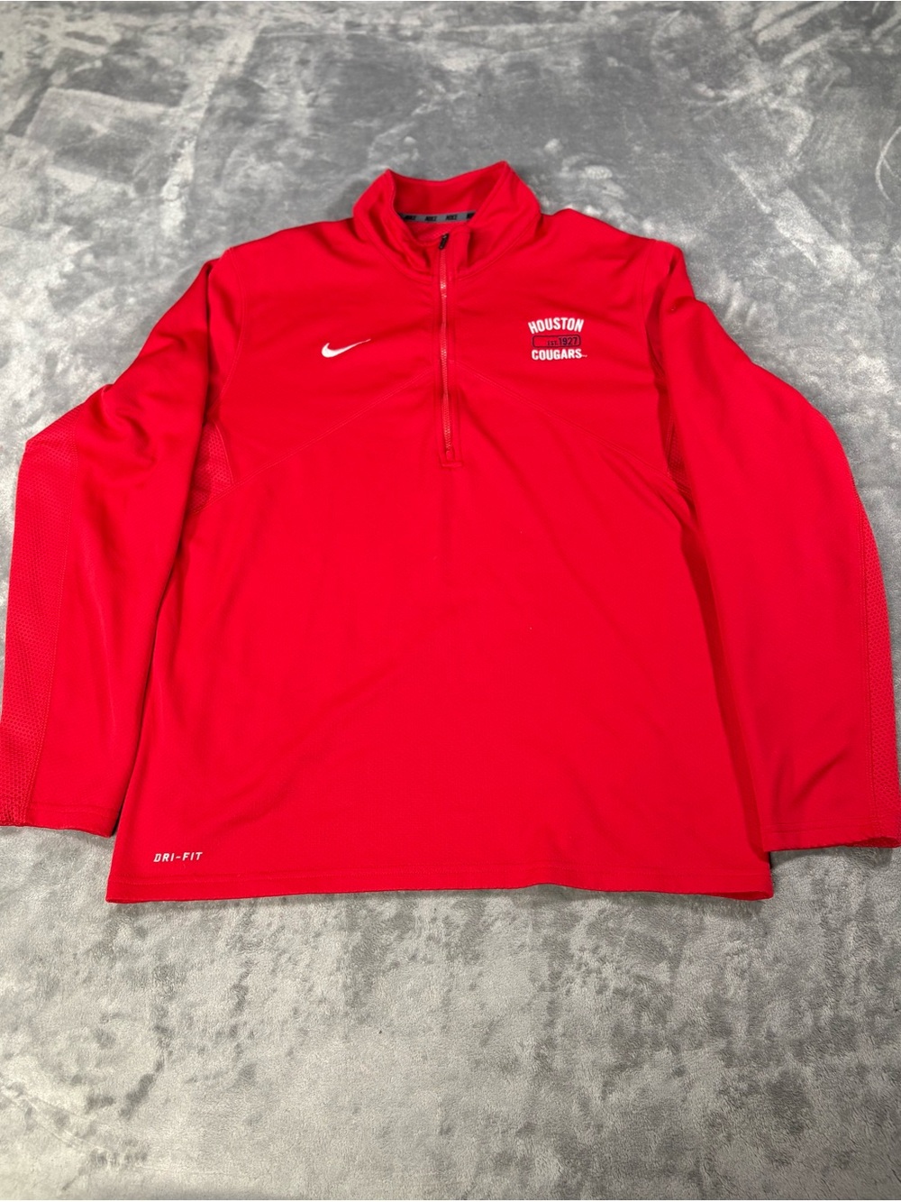 Nike Red Dri-FIT Houston Cougars Quarter-Zip Pullover